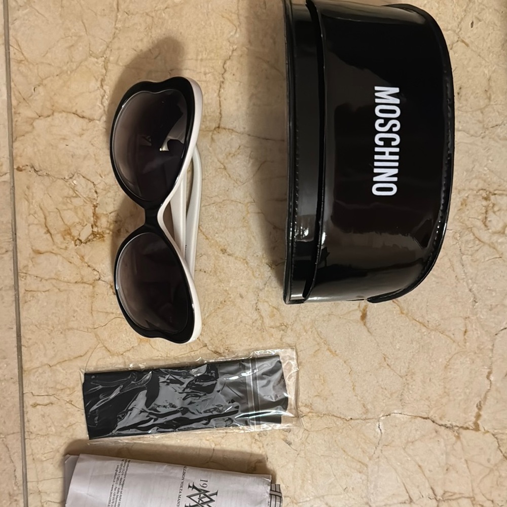 Moschino Black and White Sunglasses